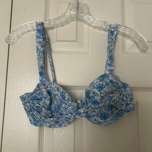 Hollister Blue Floral Bikini Set